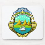 Costa Rica Coat of Arms Mouse Pad