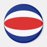Costa Rica Fisheye Flag Magnet