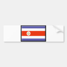 Costa Rica Flag Bumper Sticker