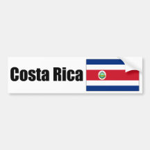 costa rica flag bumper stickers