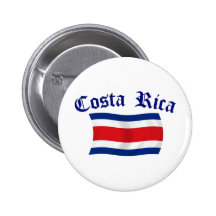 Costa Rica Flag Pinback Button