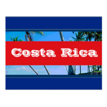 Costa Rica flag Post Cards