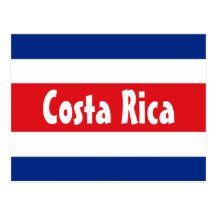 Costa Rica flag Postcard