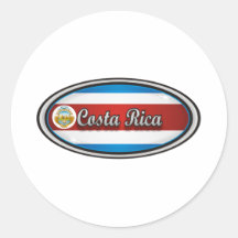 Costa Rica Round Sticker