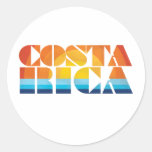 Costa Rica Round Stickers