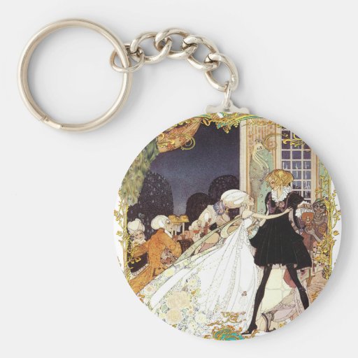 Costume Ball Vintage Style Art Design Key Chain