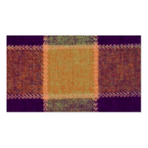 Cosy Warm Plaid Business Card