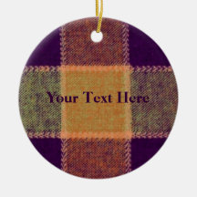 Cosy Warm Plaid Ornament