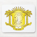 Côte d'Ivoire Coat of Arms Mouse Pads