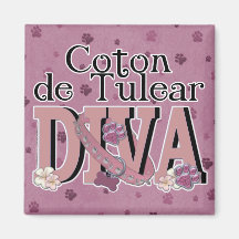 Coton de Tulear DIVA Refrigerator Magnet