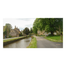 Cotswold Village Gift Card, British Countryside &  Customised Photo Card
