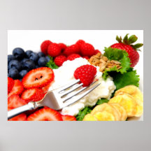 Cottage Cheese And Berries Print