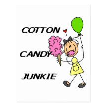 Cotton Candy Junkie Tshirts and Gifts Postcard
