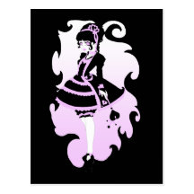 cotton candy loli postcard