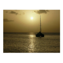 Coucher de Soleil (Sunset) - Martinique, FWI Postcards