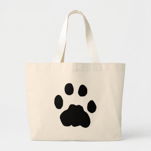 COUGAR PAW PRINT TOTE BAGS