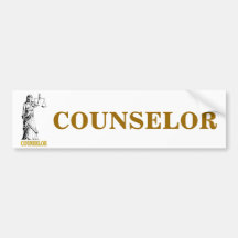 COUNSELOR BUMPER STICKER