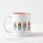 Counting Russian Nesting Dolls  (matroshka) Mug