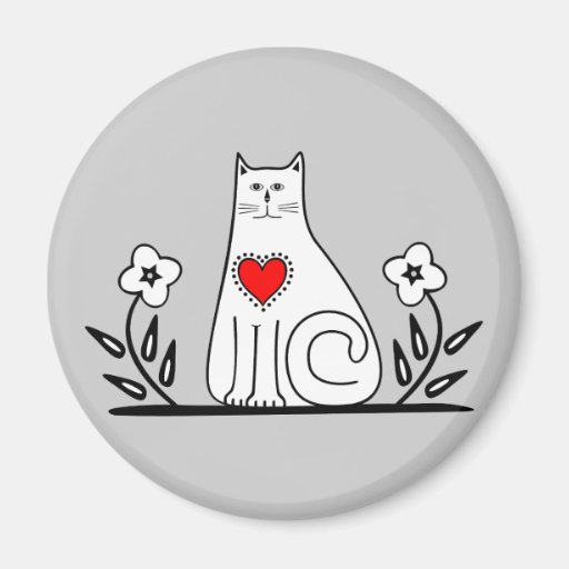 Country Cat Refrigerator Magnet
