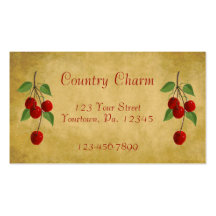 Country Cherries Business Card