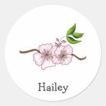 Country Cherries · Cherry Blossom Branch Stickers