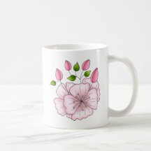 Country Cherries · Cherry Blossom Cluster Coffee Mugs