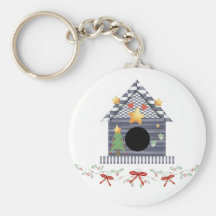 Country Christmas Key Chain