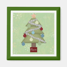 Country Christmas Magnet