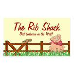 Country Farm Pig Barbecue business cards