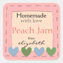 Country Hearts-Homemade Sticker