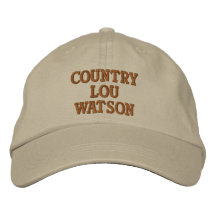 COUNTRY LOU WASTON EMBROIDERED BASEBALL CAP