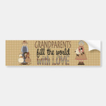 Country Love GranMa & GranPa Bumper Sticker