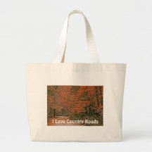 Country Roads Cards, Shirts & Gifts Canvas Bags