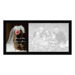 Country Rose Wedding Save the Date Photo Card