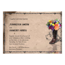 Country Western Barbed Wire Invitation