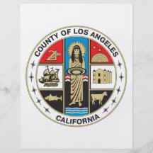 County of Los Angeles seal Full Color Flyer
