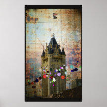 COUNTY SPLATTERED COURTHOUSE PRINT