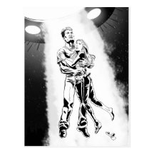 Couple Abduction Postcard