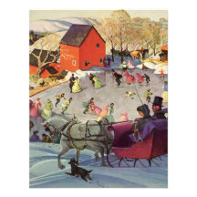 Couple in a Christmas Sleigh, Love and Romance Custom Invitation