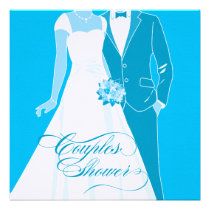 Couples Shower Invitation - Blue invitations