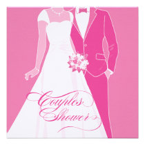 Couples Shower Invitation - Pink invitations
