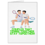 Couples That Tennis Together Card