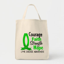 Courage Faith Strength Hope Lyme Disease Bag