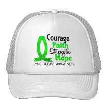 Courage Faith Strength Hope Lyme Disease Hat