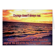 Courage Greeting Cards