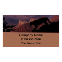 Courgar card 2 business card template
