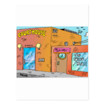 Courthouse Cartoon Post Cards