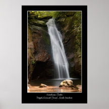 Courthouse Falls Waterfall North Carolina Poster