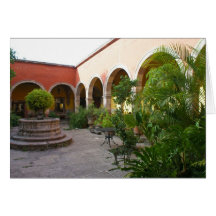 Courtyard San Miguel de Allende Greeting Card