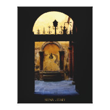 Courtyards of Siena Italy Canvas Print